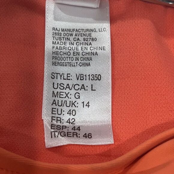 New VYB Chelsea High Scoop Bikini bottom Red Orange Large - Picture 8 of 10